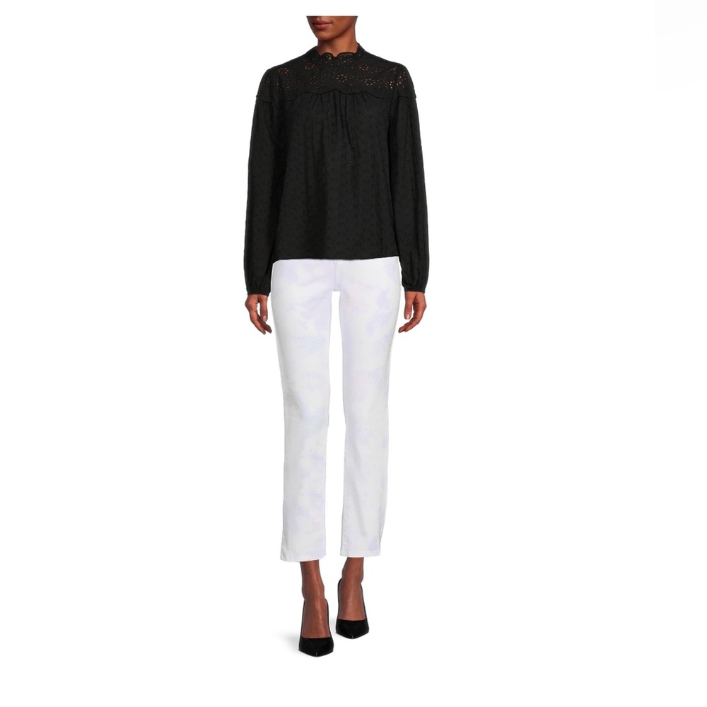 NWT High Rise Straight WHITE Crop Jeans size 6 - Picture 5 of 9